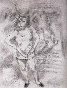 Jules Pascin, Libaja at the front of Mirror